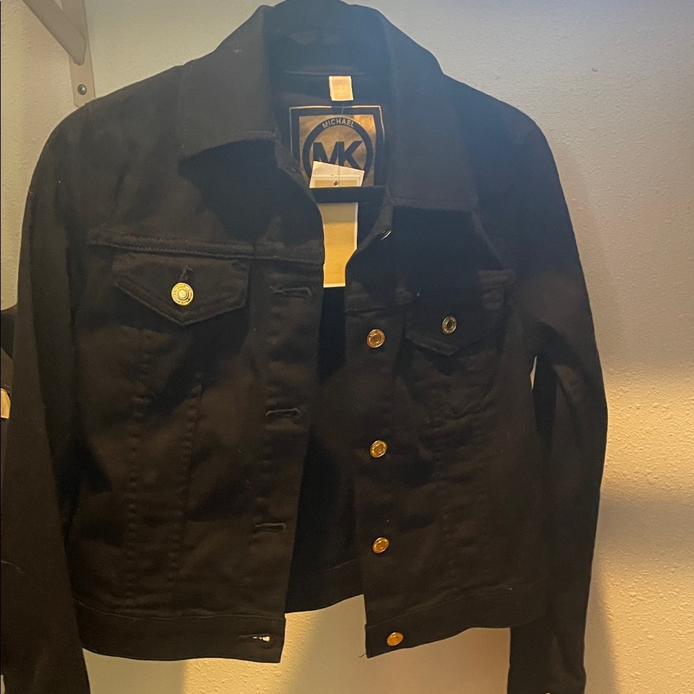 Michael Kors Black Jacket with Gold Accents